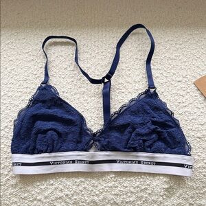 Victoria's Secret Deep Blue Lace Bralette